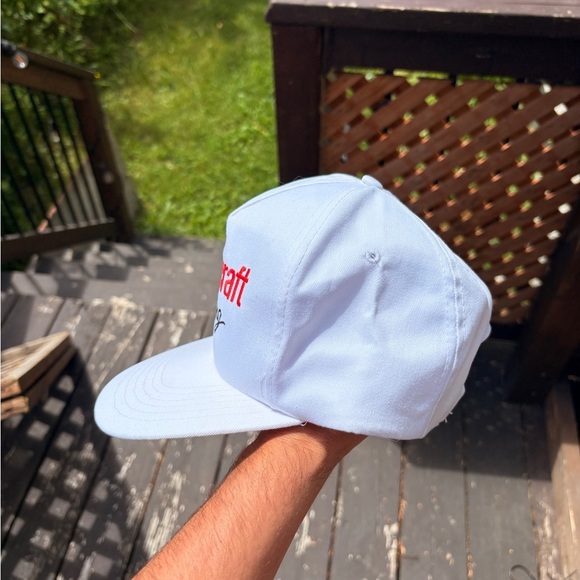 Vintage MOTOCRAFT RACING trucker hat white snapback nascar - Picture 5 of 6